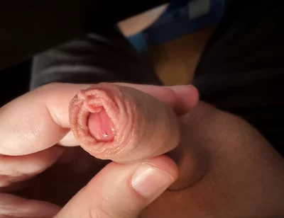 Play with My Little Cock and the Long Foreskin (slow Motion)