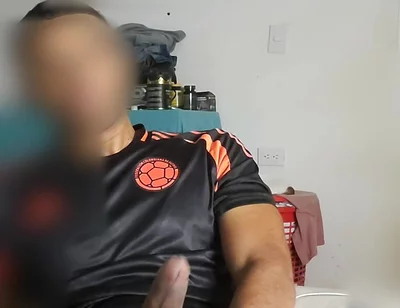 Colombian Soccer Player Enjoying