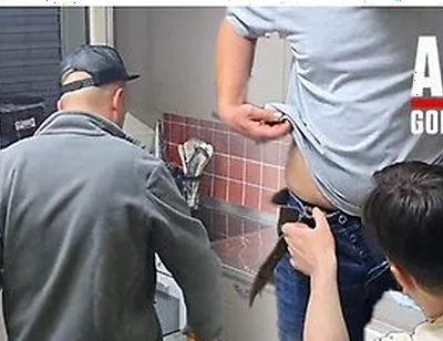 I Convince This Handsome Straight Married Plumber To Try His First Blowjob By A Man And He Lets Me