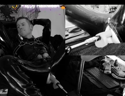 Rubber Halloween Black N White