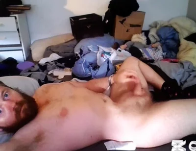 Masturbating