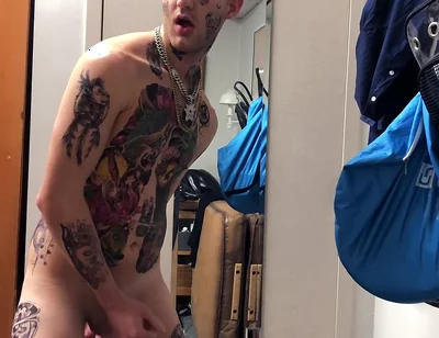Tatted Twink Masturbation Solo