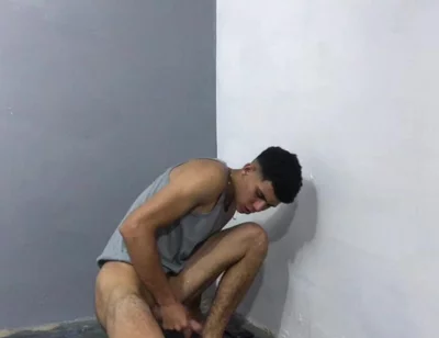 Young Painter Gets an Erect Cock
