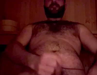 The House I’m Staying in Has a Sauna! Couldn’t Help Myself and Have a Massive Wank in It!