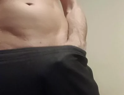Showing off My Cock in Joggers