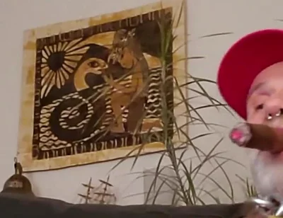 Cigardad on His Couch