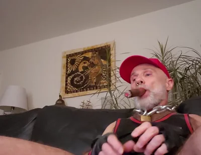 Cigardad on His Couch