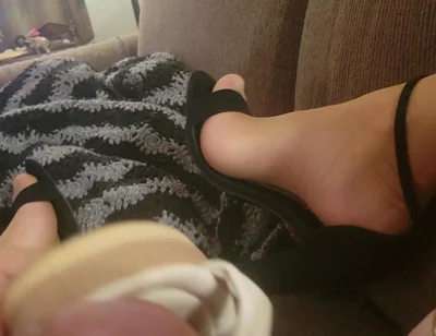 Fucking Girlfriend's Shoes in Nylons and Brittany's Heels