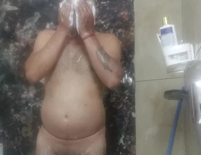 Indian Desi Man Enjoy Shower and Masterbation Show