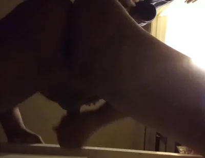 Cumming on the Bathroom Table