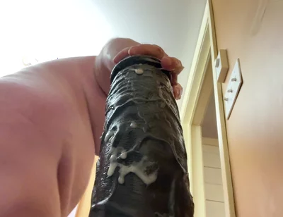 Massive huge dildo up my ass