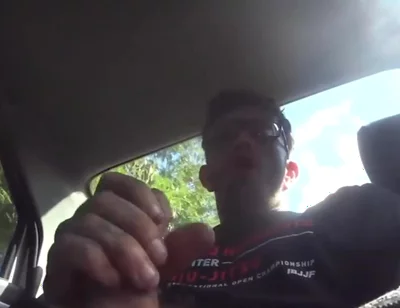 Jerking off in the Car
