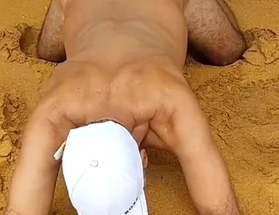 Ladysilva Compilation on Naked Beach Showing off Her Tanned Ass with Sexy Mark