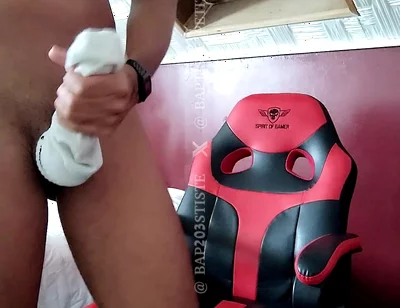 Jerking in a Sock Feel so Good.