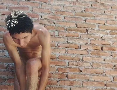 Latin Guy Bathing