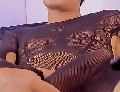 Good Boy Femboy Ken Masturbates in Tights and Asks to Be Watched