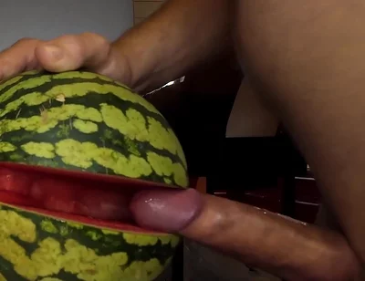 My Way of Beeing a Vegan. Fucking a Watermelon