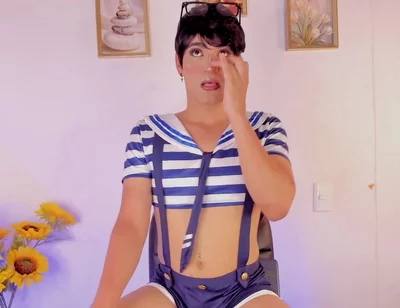 Cute Femboy, Dressed as a Whore, Asks for Someone to Take Care of Him