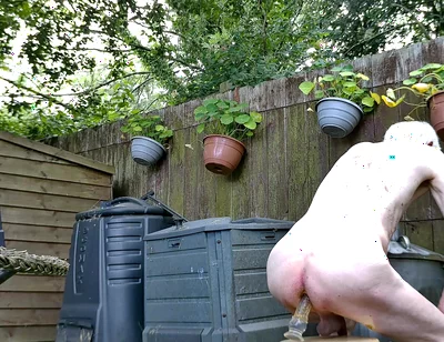 Live Outdoor Strip,dildo and Sounding Show with Cum