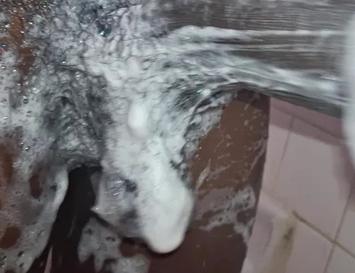 Cms Cleaning His Big Black Uncut Cock