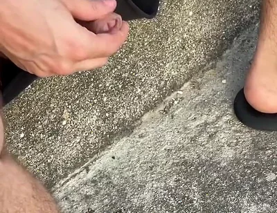 Amateur Straight Boy Lost a Bet He Has to Expose His Cock in the Street and Either Piss or Cum