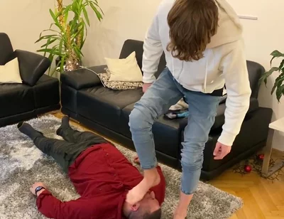 Master k stinky feet licking