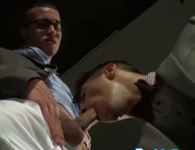 Other Lusty Businessmen Drain Their Balls In The Basement - Brock Rustin