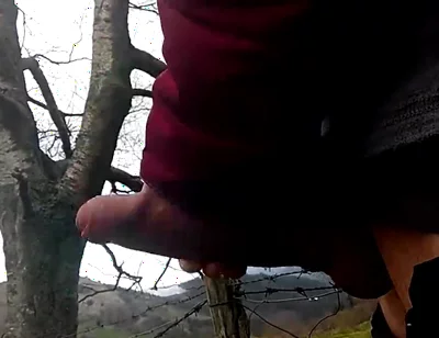 Man with a Cock Fat and Long Massages Her on the Mountain, a Goatherd Interrupted