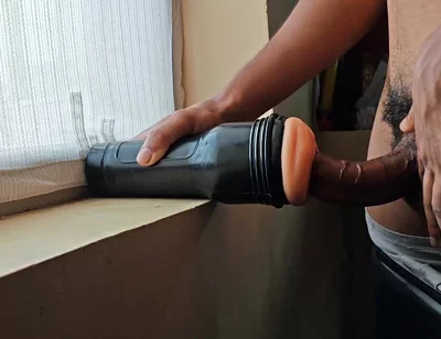 Boy Fuck the Sex Toy After Running