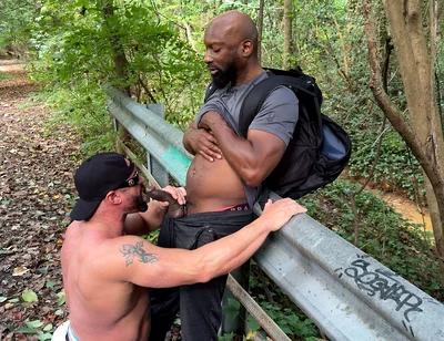 Big Black Hung Stud Fucks Young Asian Hole and White Muscle Jock Into Submission