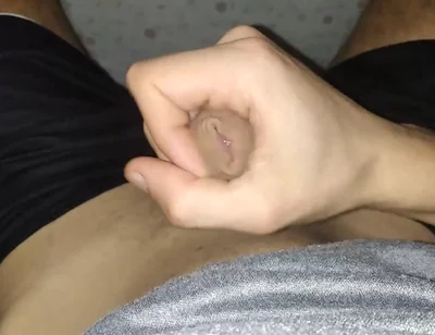 Morning Masturbation Under the Sheets of Beautiful Shaved Big Dick with Slow Cumshot