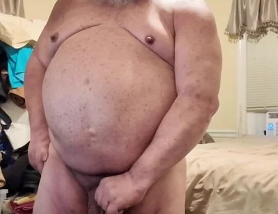 Bear Stepdaddy Stroking and Cumming