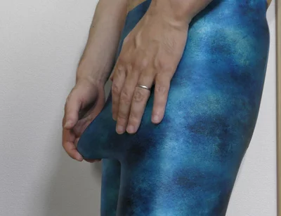 Blue Leggings Masturbation