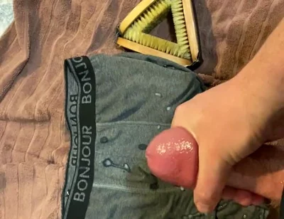Cumming on Underwear