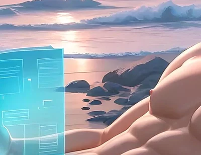 This Cute Shy Book Lover on Beach Rocks Will Drive You Wild