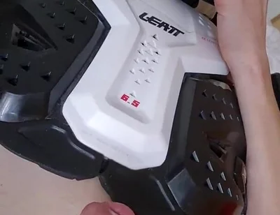 When Wear Motocross Protection, I Love Jerking off My Big Cock