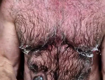 Hairy Muscle Bear Cools Down