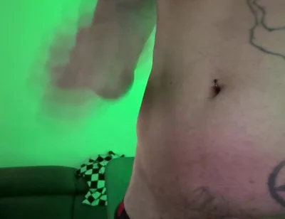 Morbid Curiosity, Alone, at Home Touching Himself with Semi-transparent Clothing