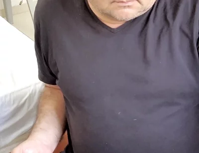 Playing with My Ultra Sensitive Cock as I Watch Next Door Neighbour, Hoping She Catches Me in the Act