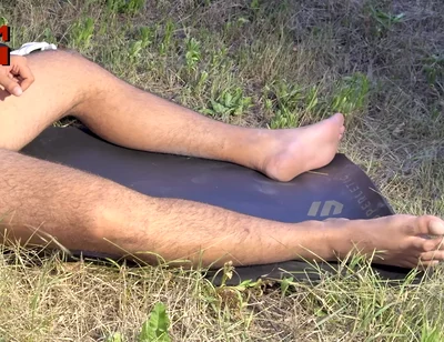 Huge Arab Alpha Brought His Big Feet, Big Cock and Balls Full to the Max