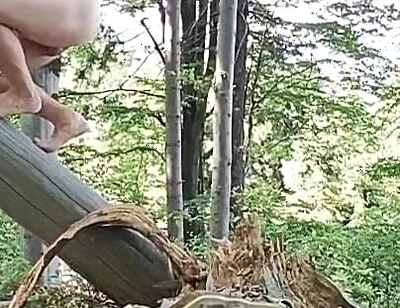 Hardcore Outdoor: Rough Handjob in Fresh Air