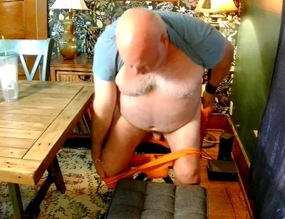 Quick Jerk in Orange Jock