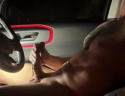 Car Masturbate and Cum