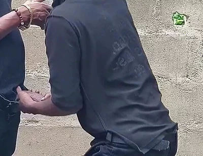 Bend Ebony Creamy Bussy in an Uncompleted Building