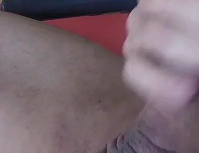 Naked on a Lounger in a Relaxation Room, with Bulging Balls, I Jerk off My Thick Cock and Then Shoot Warm Cum Onto Myself