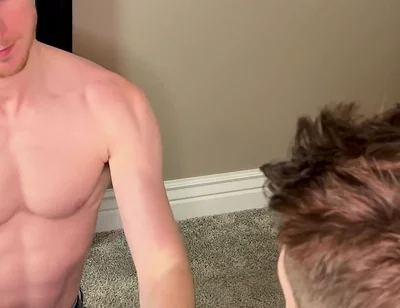 Step Brother Sucks My Dick and Swallows My Load