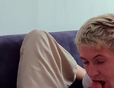 Guy Took a Pornstar Home After Dinner and Let Him Destroy His Throat and Tight Hole