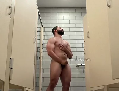 Beefy Muscle Locker Room Showers