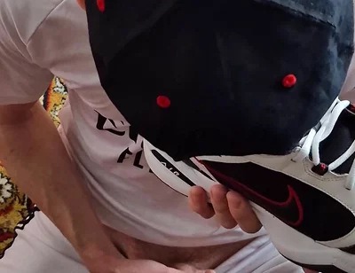 Licks Cum From Nike's Sneakers