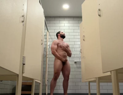 Beefy Muscle Locker Room Showers